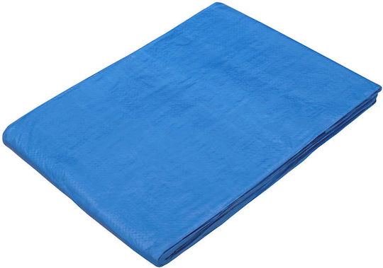 vidaXL Στρογγυλός Αδιάβροχος Μουσαμάς 90gr/m² με Διάμετρο 2μ. Ελαφρού Τύπου Μπλε