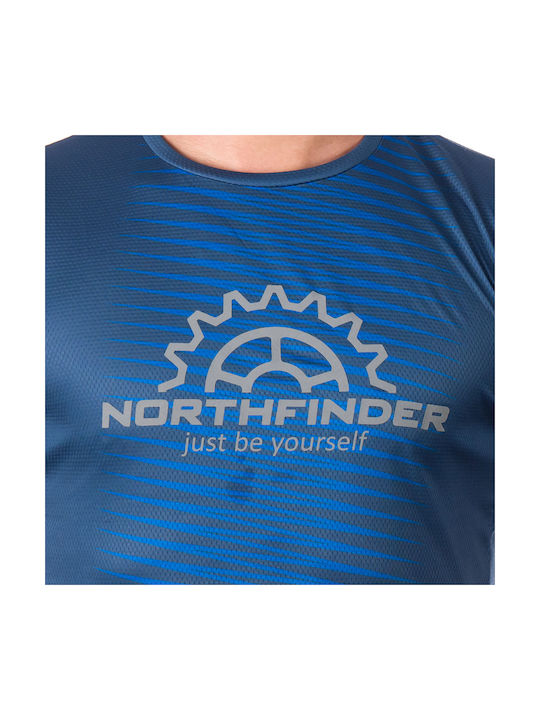 Northfinder Herren Kurze Ärmel Fahrradtrikot Straße / Berg Fahrrad Blau