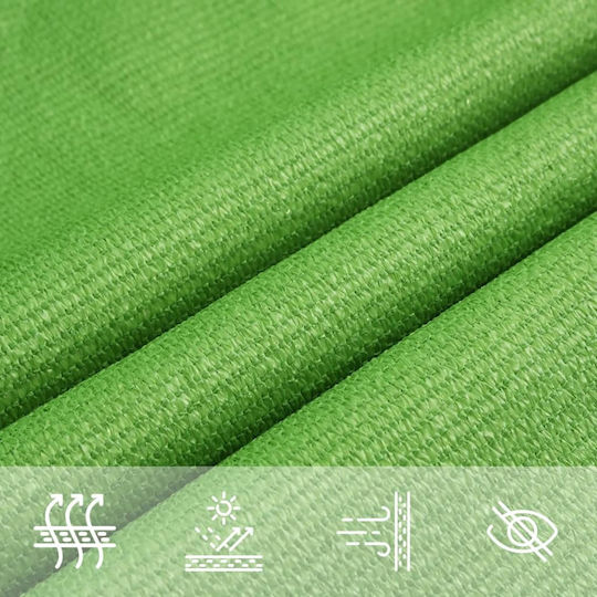 vidaXL Pătrat Umbrela Sail Verde Cu cerc 4.5x4.5m 160gr/m² confecționat din HDPE 160gr/m²