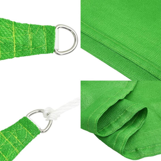 vidaXL Pătrat Umbrela Sail Verde Cu cerc 4.5x4.5m 160gr/m² confecționat din HDPE 160gr/m²