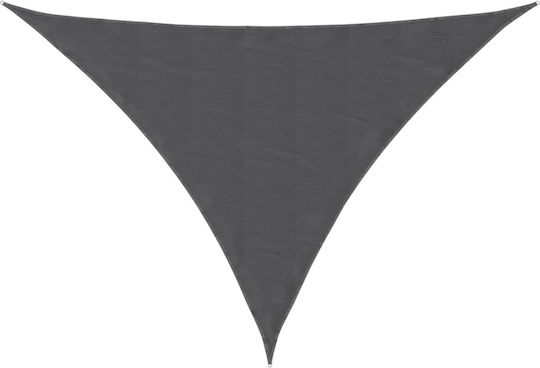 vidaXL Dreieck Sonnensegel Gray Mit Hoop & mit PU-Beschichtung 4x4x5.8m hergestellt aus Oxford-Gewebe
