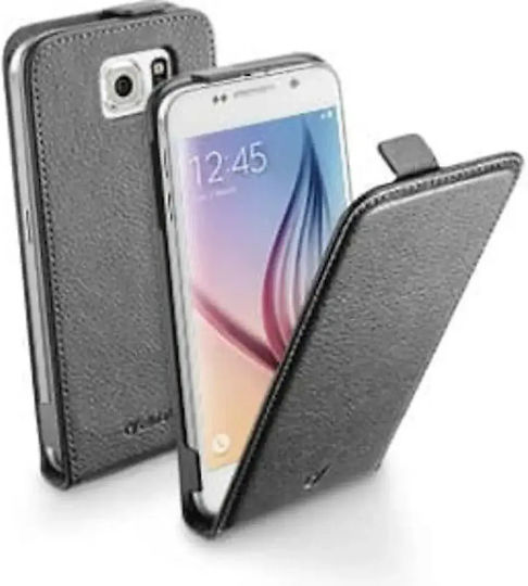 Cellular Line Портмоне От Изкуствена Кожа Черен (Galaxy S6 Edge)