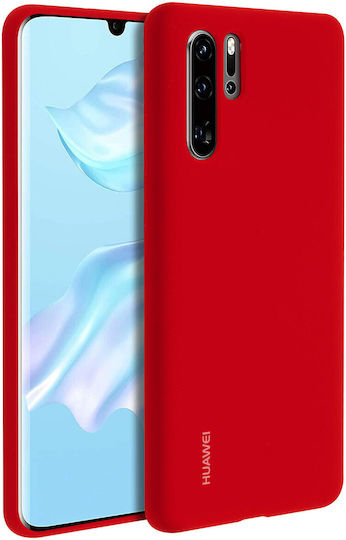 Huawei Silicon Case Back Cover Σιλικόνης Κόκκινο (Huawei P30 Pro)