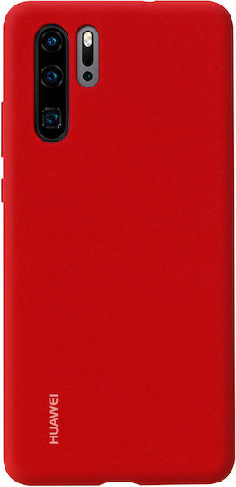 Huawei Silicon Case Back Cover Σιλικόνης Κόκκινο (Huawei P30 Pro)