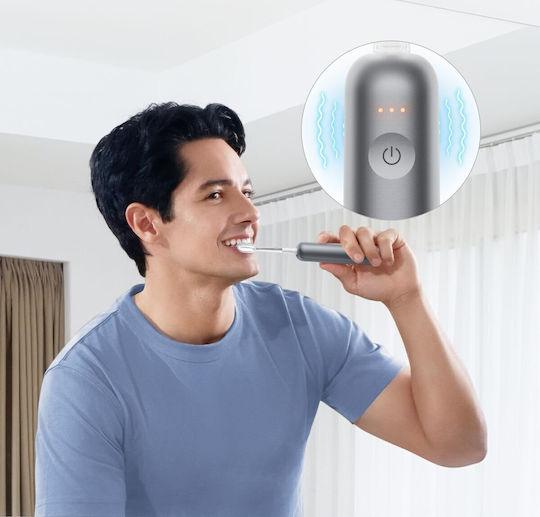 Laifen Water Flosser με Αισθητήρα Πίεσης και Θήκη Ταξιδίου Γκρι
