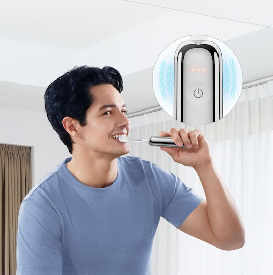 Laifen Water Flosser με Αισθητήρα Πίεσης και Θήκη Ταξιδίου Γκρι