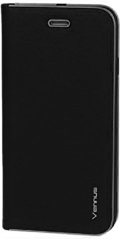 Vennus Book Synthetic Leather Black (Huawei Y9 2018)