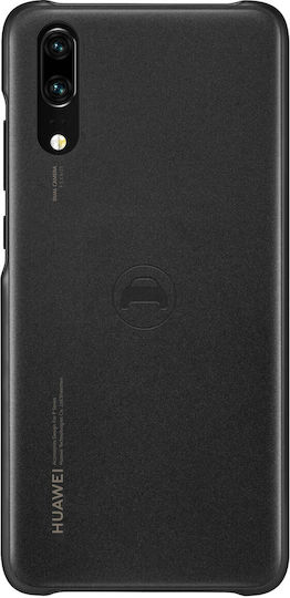Huawei Car Umschlag Rückseite Kunststoff Magnetisch Schwarz (Huawei P20)