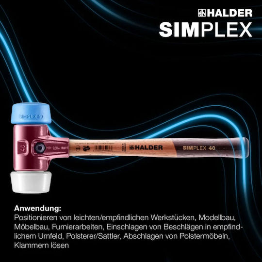 Halder Simplex Hammer mit Hölzernem Griff 3017051