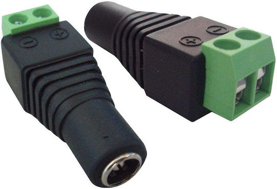 KAL Electronics Connection Plug for CCTV Systems Power Supply Female JR-52
