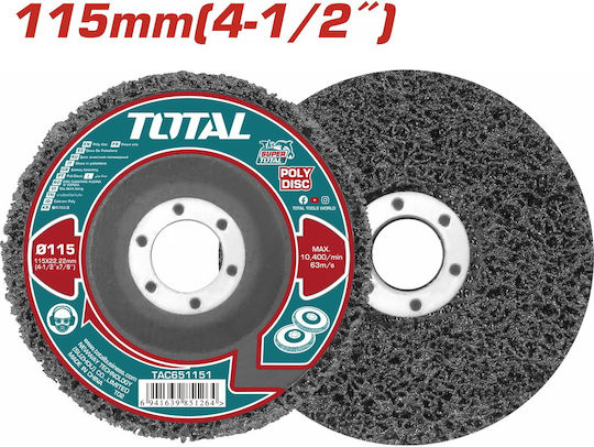 Total Disc de șlefuire 115mm