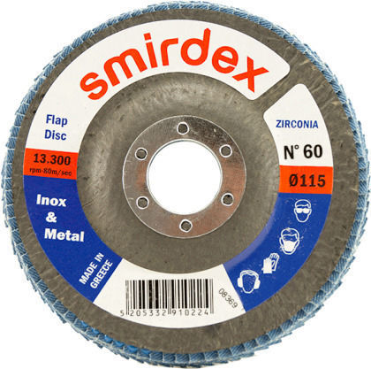 Smirdex Zirconia Δίσκος Ζιρκονίου για Λείανση Μετάλλου P60 115mm
