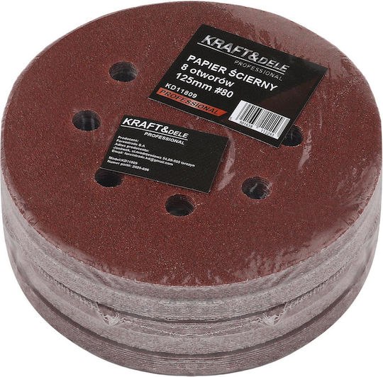 Kraft & Dele Disc de șlefuire P80 125mm 50buc