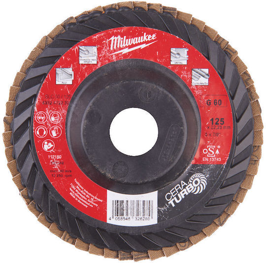 Milwaukee SLC 50 Cera Turbo Grinding Disc Metal P60 125mm Set 1pcs
