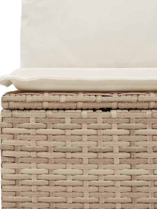 Garden & Outdoor Furniture Set Living Room 6 Pieces Beige with Pillows