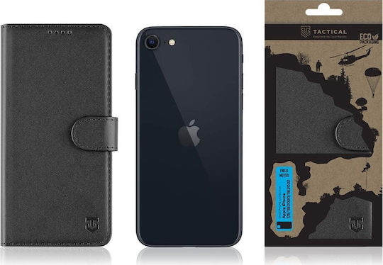 Tactical Field Notes Книга Изкуствена кожа Черен (iPhone SE 2022/2020)