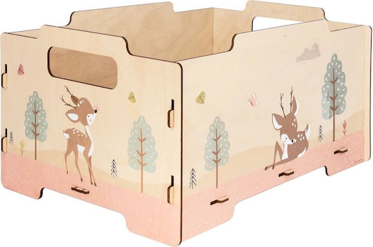 Ango Kinder Spielzeugkiste Aus Holz Grüne 26,5x34,5x18,5cm 2 Stück