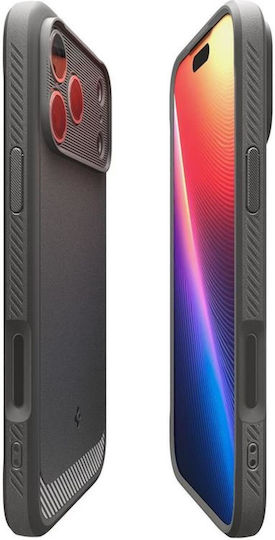 Spigen Rugged Armor MagSafe Back Cover Σιλικόνης Γκρι (iPhone 17 Pro Max)