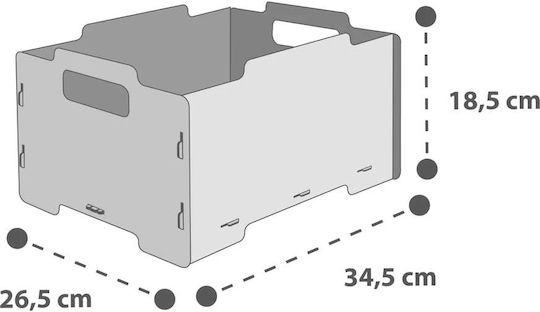 Ango Kinder Spielzeugkiste Aus Holz Grüne 26,5x34,5x18,5cm 2 Stück