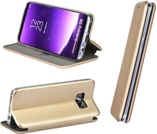 Elegance Buchen Sie Synthetisches Leder Gold (Galaxy S21+ 5G)