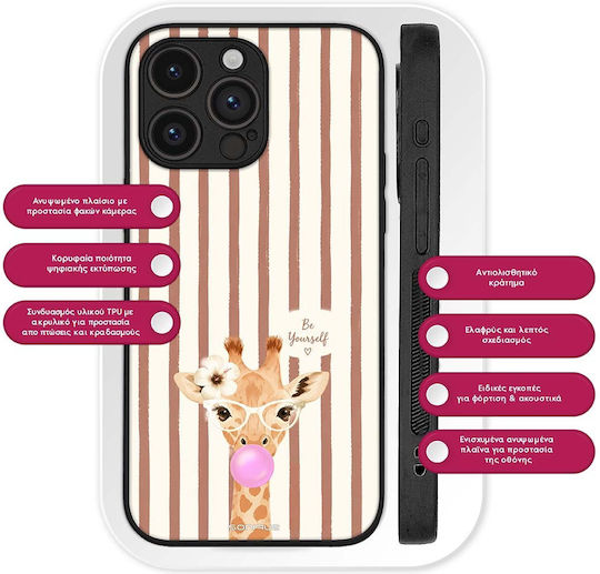 Husă Sonique Stripe Stories Series Honor 90 Lite 5g Maro Girafă Bomboană Gumă de Mestecat