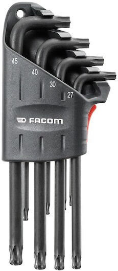 Facom Σετ 8 Κλειδιά Torx σε Σχήμα L