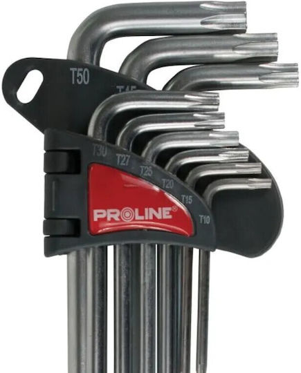 Proline tools Set chei Torx cu 9 bucăți în formă L