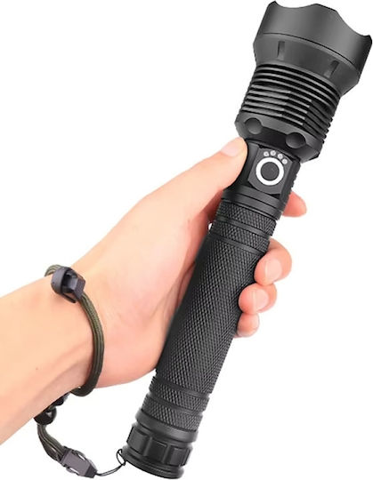 Cree Rechargeable LED Flashlight IP65 with Maximum Brightness 2000lm