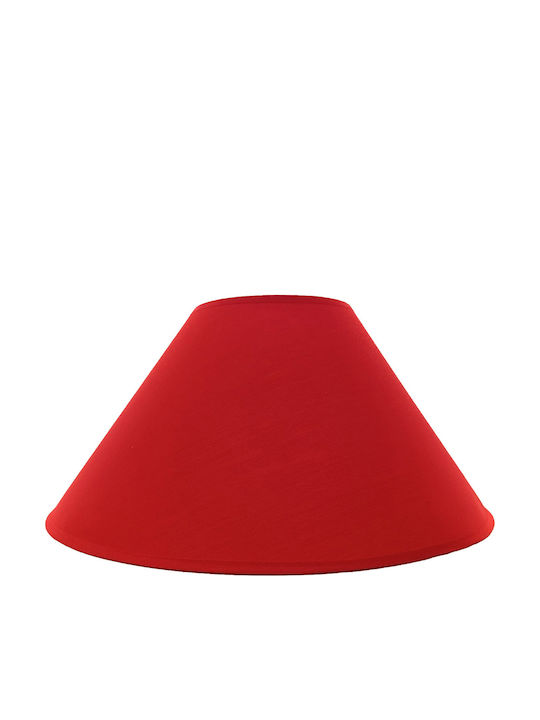 VK Lighting Κωνικό Καπέλο Φωτιστικού Κόκκινο με Διάμετρο 40cm