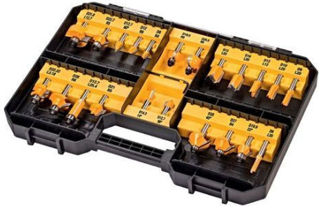 DEWALT Cutter Set for Wood 8mm 22pcs
