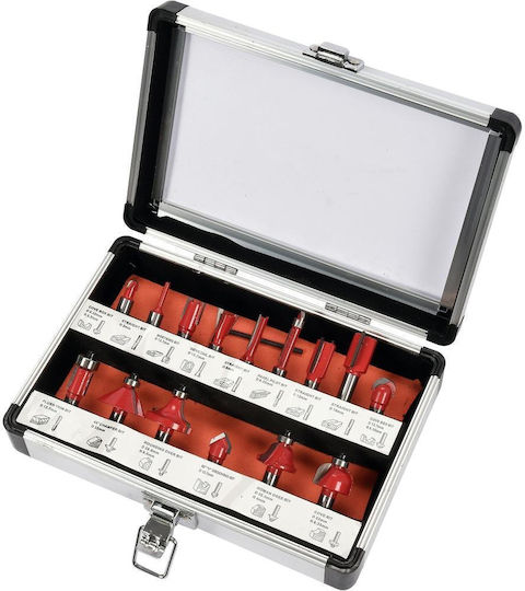 Yato Set 15 Cutter Set Tungsten for Wood 8mm with Bearing 15pcs