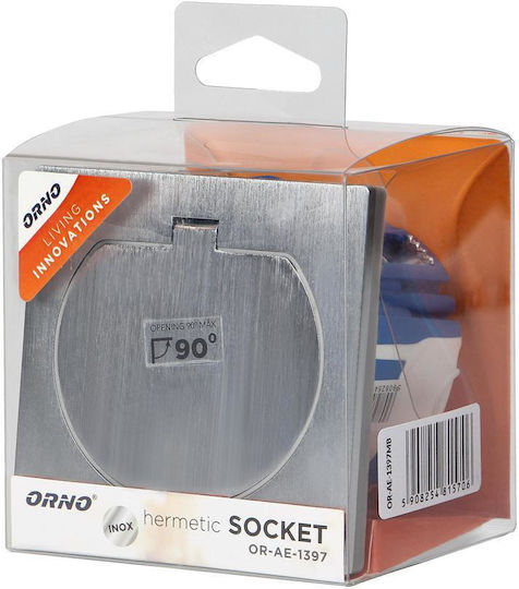Orno Power Socket Gray 1pcs