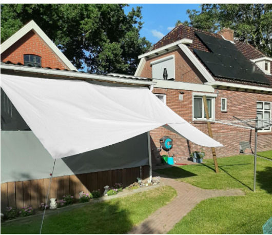 Grasher Waterproof Tarpaulin 120gr/m² 5x4m. Light Type White