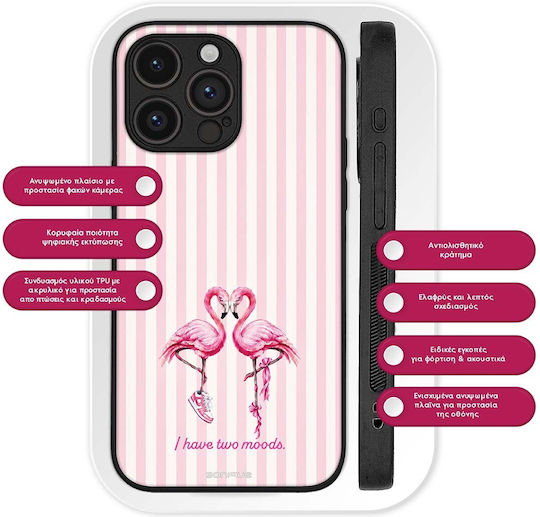 Sonique Case Stripe Stories Series Honor 400 Pro 5g Flamingo