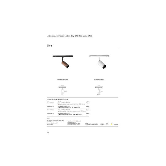 VK Lighting Commercial Linear LED Ceiling Light 7W Warm White IP20 L3.6xY8.5cm