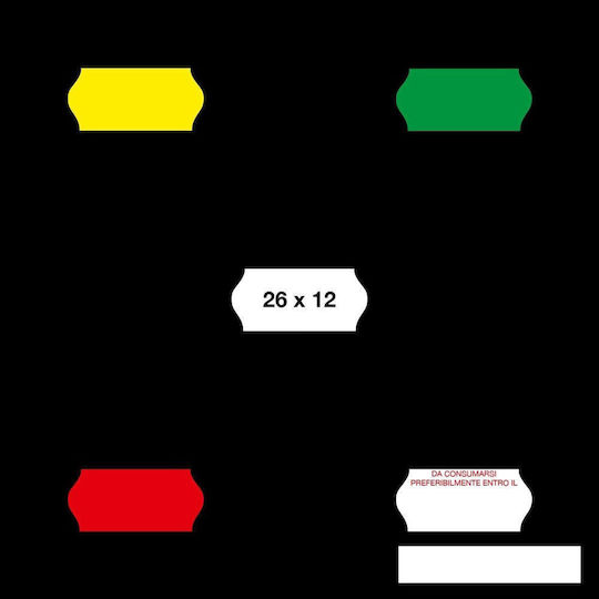 Blitz C6 Mechanisch Tragbarer Etikettendrucker 1 Zeile in Schwarz Farbe