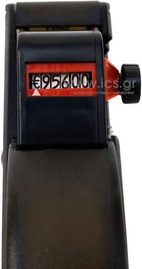 Blitz C6 Mechanisch Tragbarer Etikettendrucker 1 Zeile in Schwarz Farbe