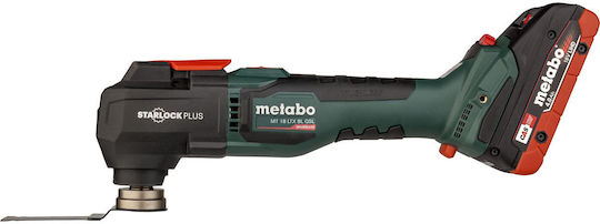 Metabo MT 18 LTX BL QSL Akku-Multitool Oszillierend Elektrisches Multifunktionswerkzeug 2x4Ah mit Geschwindigkeitsregelung