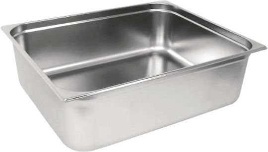 GTSA Σκεύος Gastronorm Ανοξείδωτο GN2/1 με Βάθος 65mm