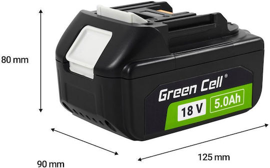 Green Cell Werkzeugbatterie Lithium 18V mit Kapazität 5Ah BL1850