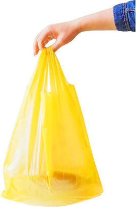 Tasche Westentyp Papierplastik A-Qualität Gelbe Nr.45
