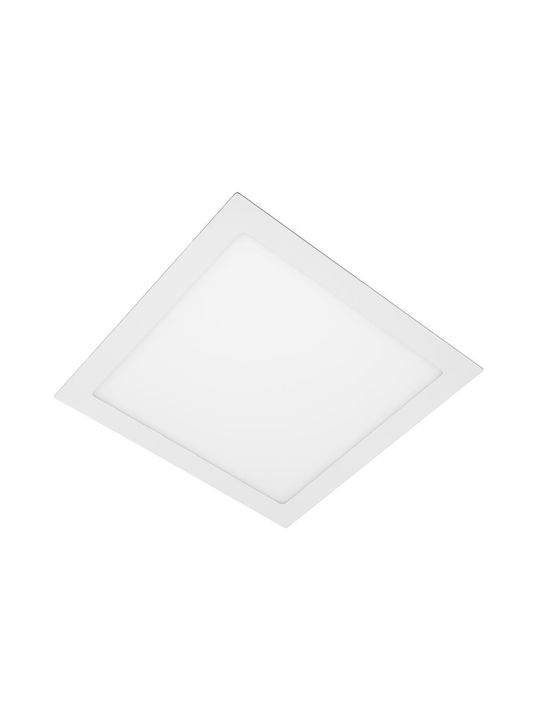 Gtv Metallic Recessed Spot with Built-in LED and Natural White Light White