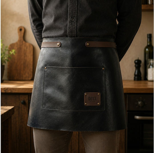 Doxx Amsterdam Halat De Catering Chef Mediu RL.WAP-001-Negru Negru