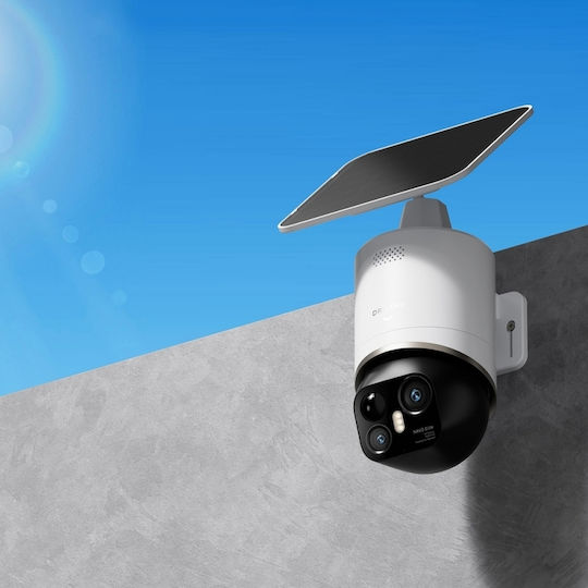 Dreame Navo Elite 1 Outcam IP Двойна Камера За Видеонаблюдение Wi-Fi 4K Водоустойчива На Батерии С Двупосочна Комуникация
