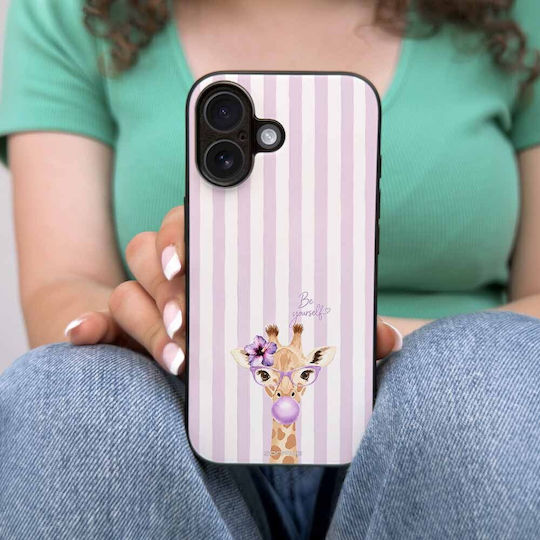 Sonique Stripe Stories Series Case Realme C65 4G Lilac Giraffe Bubblegum