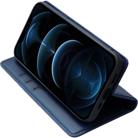 Vintage Magnet Wallet Case Sonique Motorola Moto G84 5g Dark Blue