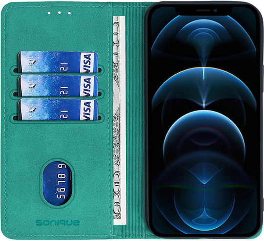 Vintage Wallet Case Magnet Wallet Sonique Motorola Edge 70 Pro 5g Green