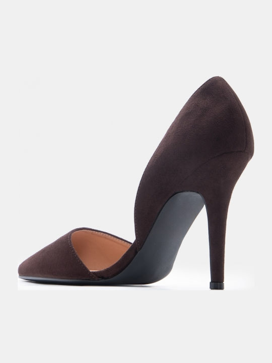 Spitze Zehe Pumps Braun