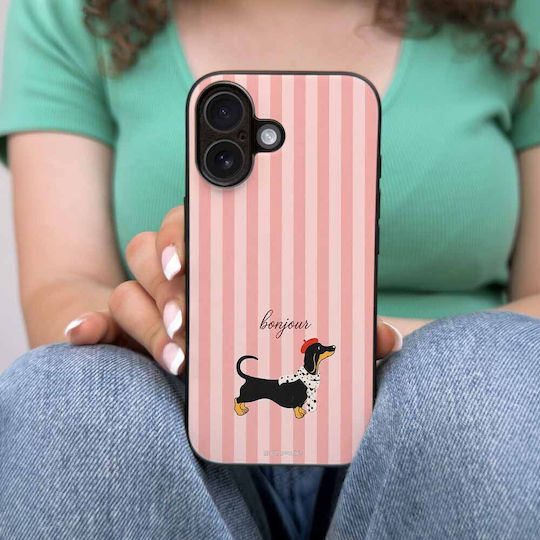 Sonique Stripe Stories Series Case Oppo Reno15 F 5G Oppo Reno15 Fs 5G Bonjour Puppy