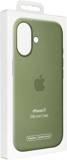 Apple Silicone Case with MagSafe Umschlag Rückseite Silikon Light Moss (iPhone 17)